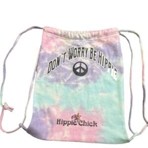 Hippie Chick Tie-Dye Drawstring Bag